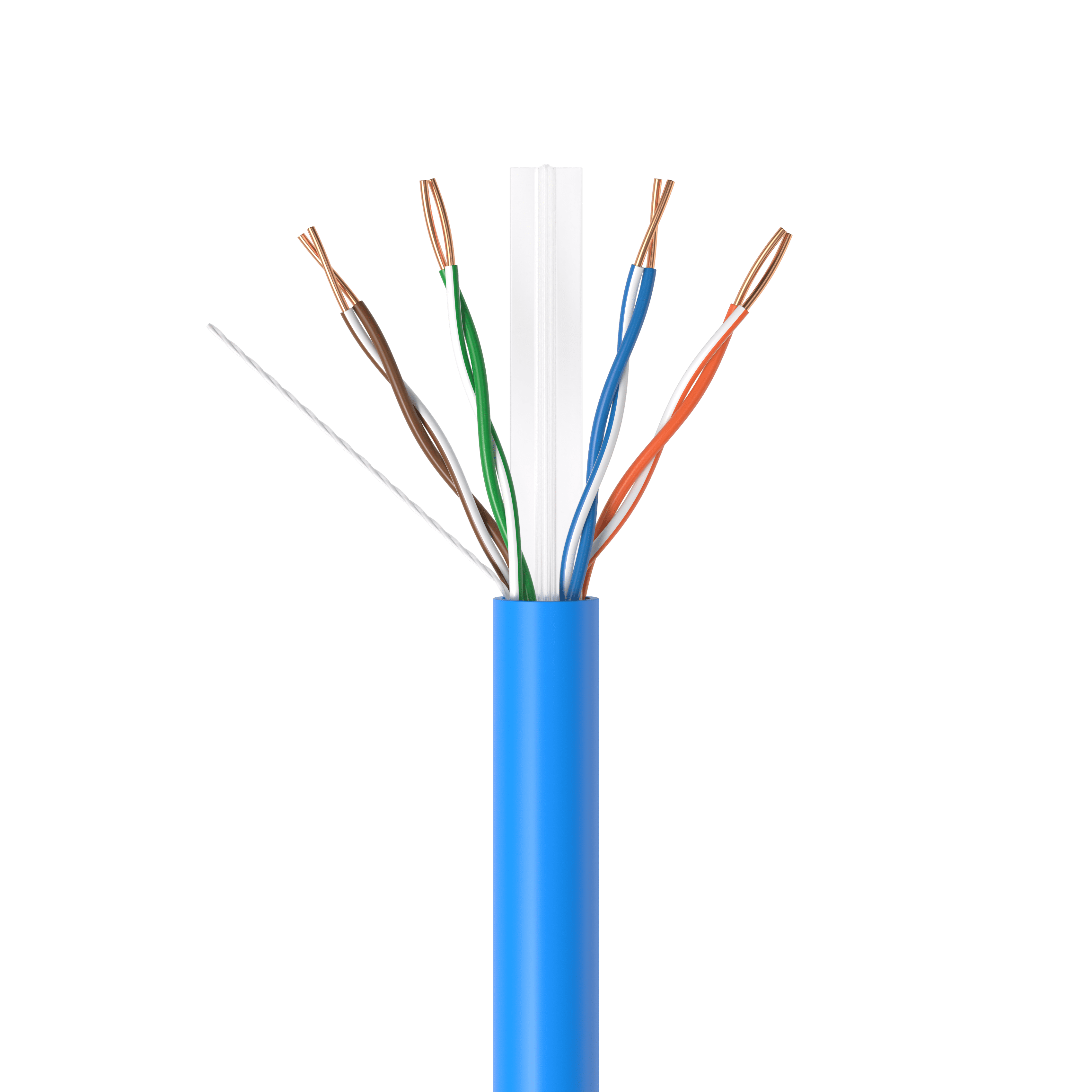 Cables Direct Online 500ft Cat6 Ethernet Cable Bulk – 23AWG Solid CCA UTP, Unshielded, 550MHz, Pull Box, LAN Network Wire, RJ45 Compatible, Indoor Use, High-Speed Internet, Blue