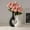 ZZ Black, variant on Zhi Heart Shaped Ceramic Vase Set, Ideal for Home and Table Decor, Black And White Design for Romantic Ambiance and Flower Arrangements