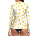 thumbnail image 2 of joogoo Womens UPF 50+ Sun Shirts Yellow Triangle Long Sleeve UV Protection Rash Guard Tops M, 2 of 7