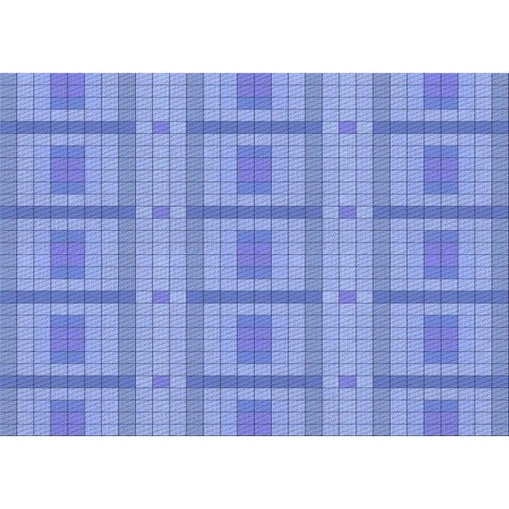 Ahgly Company Indoor Rectangle Patterned Day Sky Blue Area Rugs, 7' x 9'