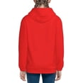 thumbnail image 4 of Kll Unisex Kids Boys Girls Hooded Pocket Pullover Hoodies-Red, 4 of 9