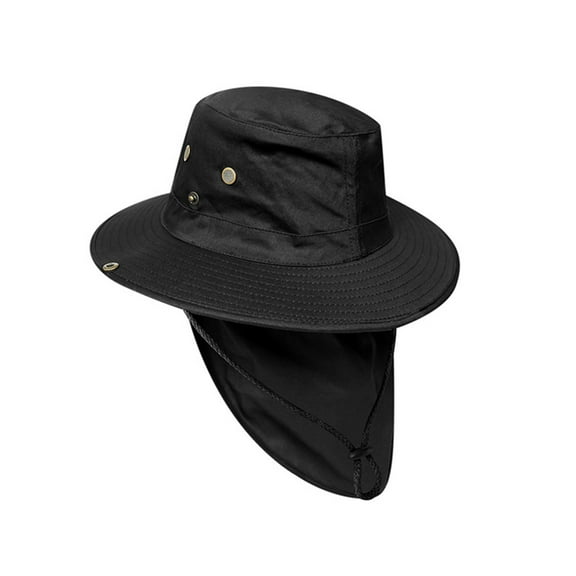 ZHENHONG Bucket Hats for Men Men Mountaineering Fishing Camouflage Hood Rope Outdoor Shade Foldable Casual Bucket Hat Sun Hats