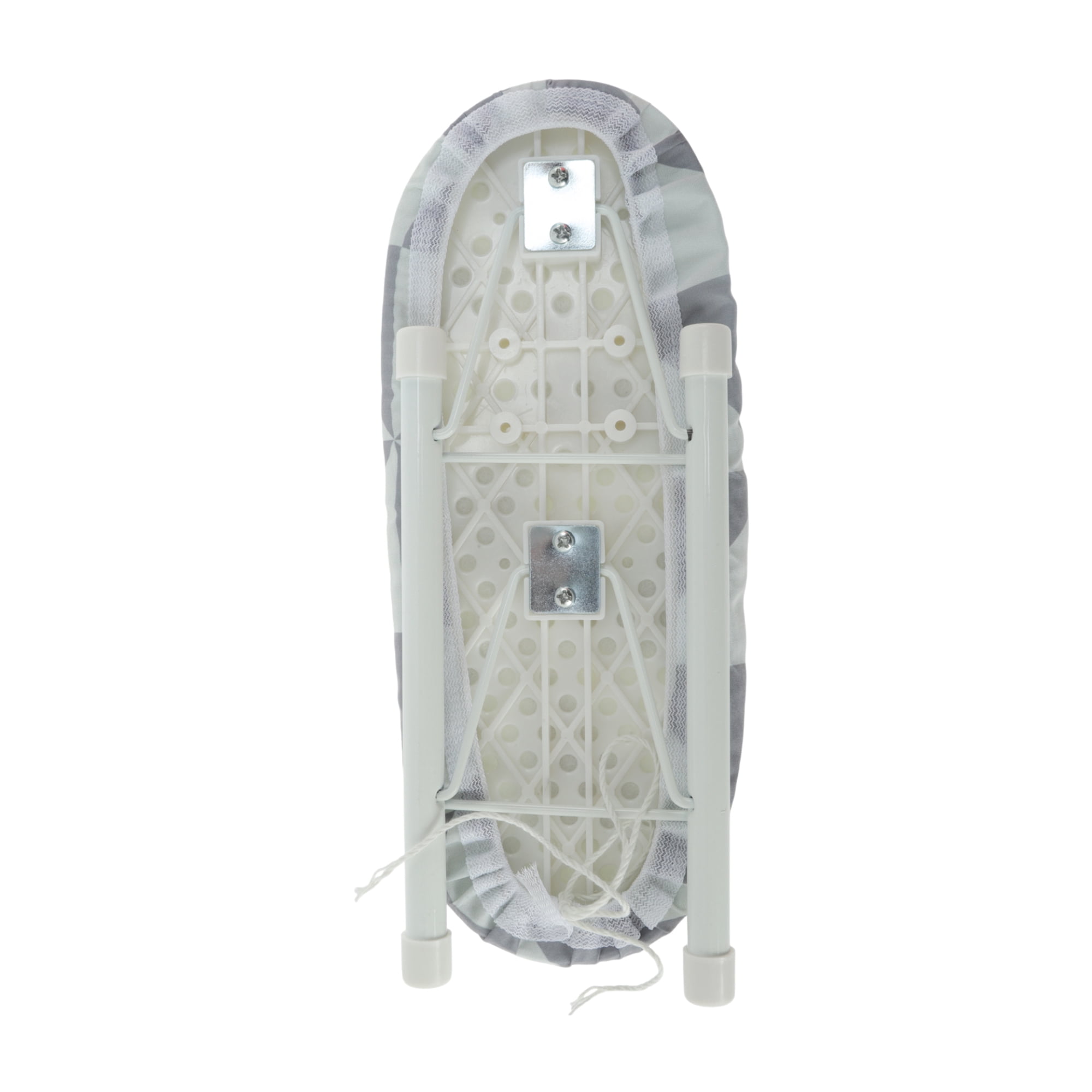Unique Bargains Foldable Mini Ironing Board Small Travel Light Gray, White