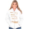 thumbnail image 4 of The Hollywood Hideaway Sun Swim Fun Zip Up Hoodie Men's Women's Brisco Brands S, 4 of 5