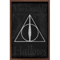 The Wizarding World: Harry Potter - The Deathly Hallows - Symbol Wall Poster, 14.725" x 22.375", Framed