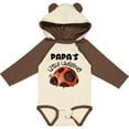 thumbnail image 3 of Inktastic Papa's Little Ladybug Boys or Girls Long Sleeve Baby Bodysuit, 3 of 5