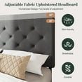 thumbnail image 5 of Amolife Queen Size Platform Bed Frame with Diamond-stitched Headboard and 4 Drawers, Dark Gray, 5 of 8