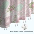 thumbnail image 6 of Pioneer Flower Floral Print Pattern Shower Curtain 84"x72", Bathroom Decorative Shower Curtain Set with 12 Hooks, Waterproof Washable, 6 of 6