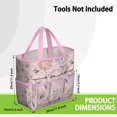 thumbnail image 3 of Garden Tool Bag,Pioneer Flower Floral Print Pattern Garden Tool Organizer,Garden Gifts,Waterproof Multi-Pocket Garden Tool Storage 11.8x5.5x11.4 Inch(Tools NOT Included), 3 of 6