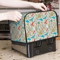 thumbnail image 6 of KLL Wild Sea Life Print 2 Slice Toaster Dust Covers Kitchen Small Appliance Cover with 2 Pockets,Can hold Jam Spreader Knife & Toaster Tongs (11.4 x 7.9 x 7.5), 6 of 6
