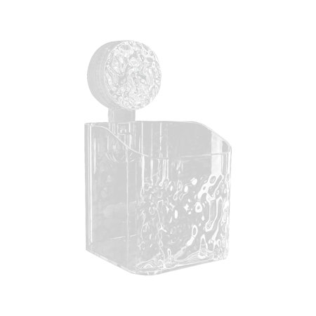 Shower Caddy Suction Cup No-Drill Shower Caddy Soap Dish and Toothbrush Holder Waterproof Movable Shower Shelf Suction Cup Shower Organizer Box for Kitchen Bathroom Storage 1Pc(Clear 3.7×3.7×7 )
