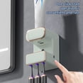 thumbnail image 4 of Kdkad Automatic Toothpaste Dispenser, Electric Toothpaste Dispenser, Toothpaste Dispenser Wall Mounted with 3 Toothbrush Slots, Toothpaste Dispenser Countertop Suitable for Children and Adults, 4 of 7