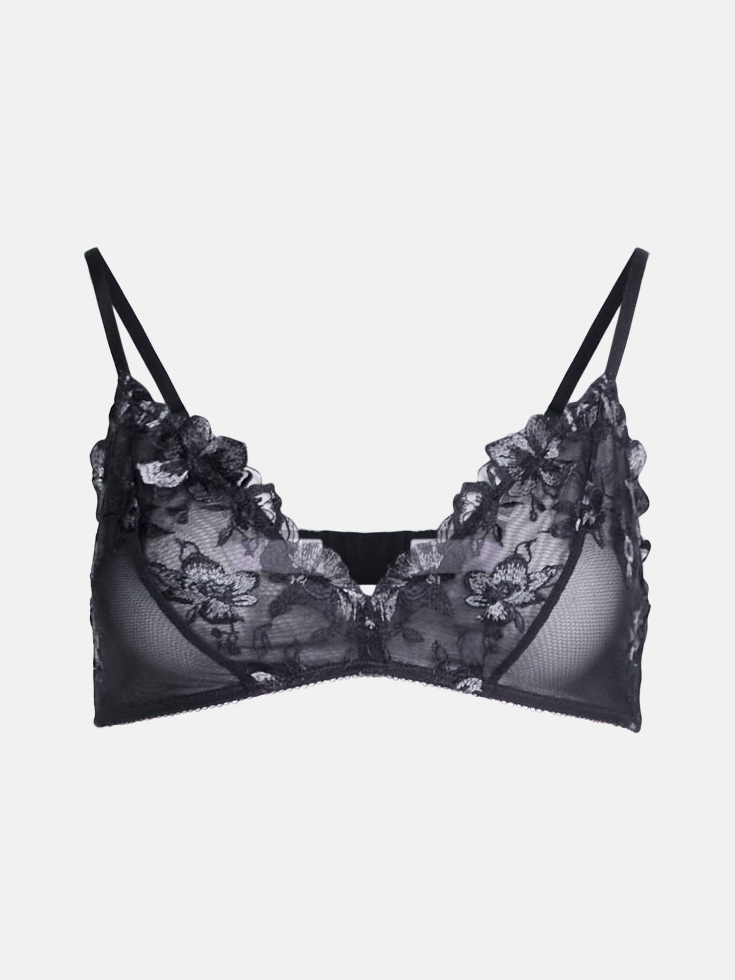 Joyspun Women's Embroidery Bralette, Sizes XS-XXXL