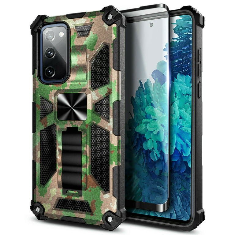For Samsung Galaxy S20 FE 5G Cool Heavy Duty Case Cover+Tempered