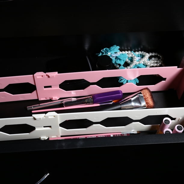 Tablilla Ajustable De Plástico Para El Hogar, Cajón De Cocina, Divisor, Organizador De Almacenamiento, Color Rosa
