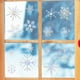 thumbnail image 4 of Pegatinas navideñas de copos de nieve para ventanas | Calcomanías electrostáticas multicolor para vidrio | Repelente de colisiones de aves | Adhesivos estáticos removibles para puertas corredizas,, 4 of 6