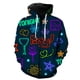 thumbnail image 1 of Sudadera con capucha y cremallera para hombre, con barra luminosa, de manga larga, estilo hip hop, primavera, talla grande, estilo harajuku., 1 of 6
