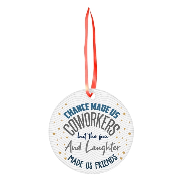 Christmas Ornament, 3D Printed PVC Pendant, Round Flat Decor for Holiday Tree, Festive Home Decorations, Personalized Keepsake for Family Celebrations, Seasonal Party Supplies