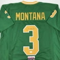 thumbnail image 2 of Autographed/Signed Joe Montana Notre Dame Green College Football Jersey JSA COA, 2 of 4