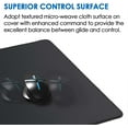 thumbnail image 2 of Large Gaming Mouse Pad with Stitched Edges, Oversized Mousepad with Superior Micro-Weave Cloth, Non-Slip Base, Water Resist Keyboard Pad, Desk Pad for Gamer, Office & Home, 47.3 x 23.6 in, Black, 2 of 6
