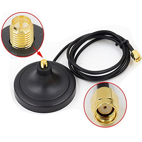 NMO Mount Magnetic base for Car Bus Taxi Mobile Radio Antenna W/5M Cable