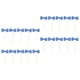 thumbnail image 1 of 20 Piezas De Papel Brillo Bowknot Cake Topper De Cumpleaños Decoración De Azul, 1 of 7