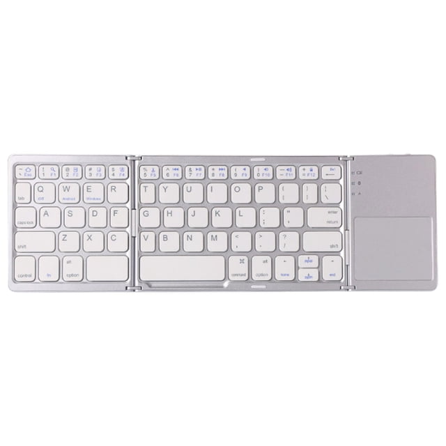 Bluetooth Keyboard With Touchpad 3-Fold Thin Portable Wireless Keyboard For Tablets