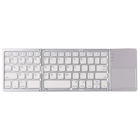 Foldable Bluetooth Keyboard with Touchpad – Portable Wireless Keyboard with Holder Rechargeable Ultra Slim Pocket Folding Keyboards for android Windows iOS Tablet & Laptop Foldable Bluetooth Keyboard with Touchpad – Portable Wireless Keyboard with Holder Rechargeable Ultra Slim Pocket Folding Keyboards for android Windows iOS Tablet & Laptop