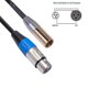 thumbnail image 3 of REXLIS 1ft Mini XLR Male to XLR Female Adapter Cable, 3-Pin Mini XLR to XLR Video Cable, for BMPCC, 3 of 5