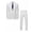 White, variant on i·FineLong Slim-Fit Double-Button Business Office Wedding Casual Occasions Suit Set, Two-Piece, Men's