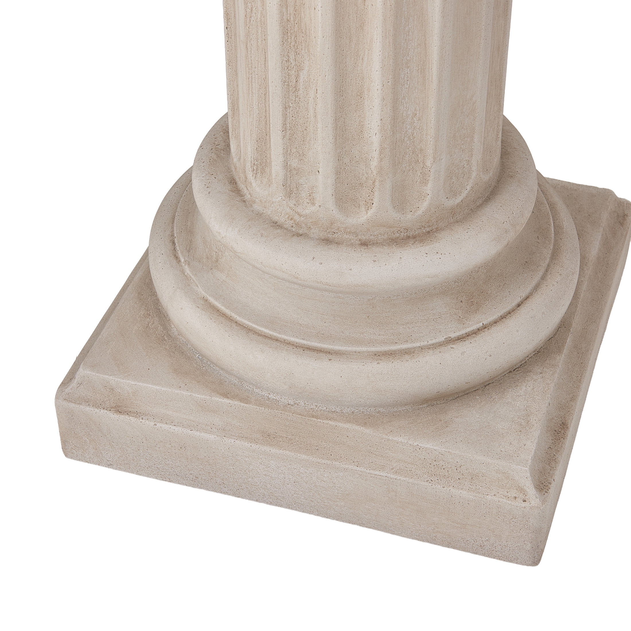 Christopher Knight Home 39.3" Classical Column Plant Stand, Indoor Outdoor Display Pedestal, Antique White