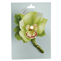 Park Place - 4 Piece Cymbidium Orchid Corsage on Header 4.5"