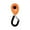 Orange, variant on SPRING PARK Universal Animal Pet Dog Training Clicker with Black Spring Wire and Clip, Assorted Color Dog Clickers for Pet Dog Training & Obedience Aid
