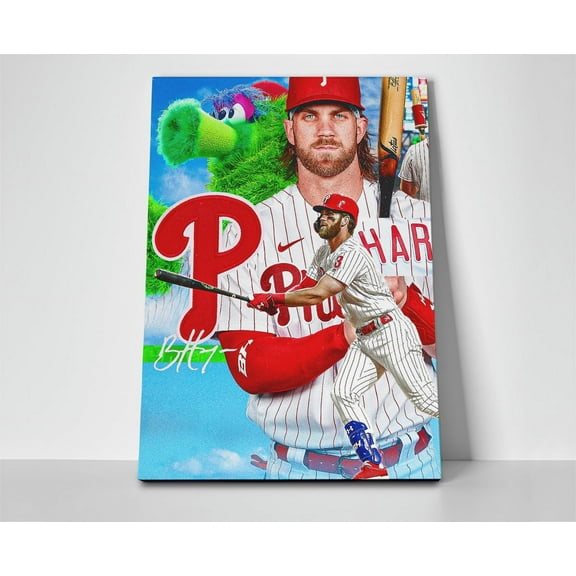 Bryce Harper Phanatic Poster or Wrapped Canvas