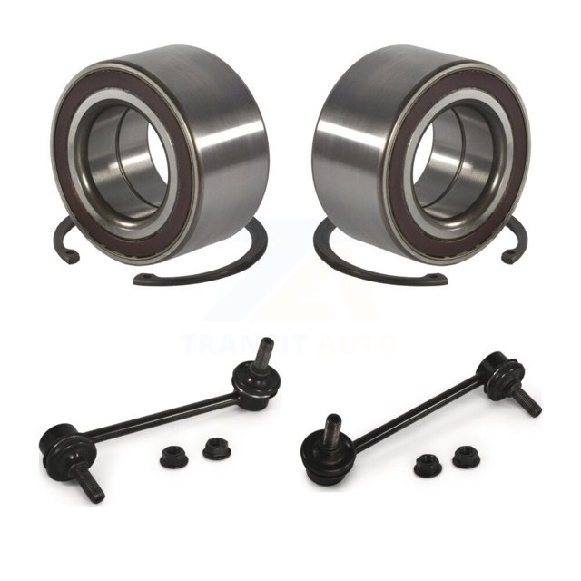 Transit Auto Front Wheel Bearing and Link Kit for Car 2009-2013 Mazda 6 2.5L - Left Right Side (Driver Passenger) K77-100617