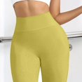 thumbnail image 7 of TGPMGRZ Leggings for Women Scrunch Lifting Gym Seamless Workout Leggings Tummy Control Yoga Pants Yellow Size M, 7 of 7