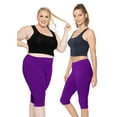 thumbnail image 2 of Stretch Is Comfort Women's Oh so Soft Knee Length Leggings | Poly Spandex |Adult  Xsmall-Large, 2 of 6