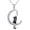 Black Cat, variant on Black Cat/Pig/Penguin/Mama Bear/Fox/Axolotl/Otter/Hippo/Bunny/Hamster Necklace 925 Sterling Silver Animal Necklace Cute Animal Jewelry Gifts for Women
