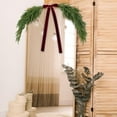 thumbnail image 6 of JEWLALO 2.6FT Christmas Mirror Garland Artificial Norfolk Pine Swag for Mirror with Velvet Bow Faux Greenery Garlands Christmas Wreath for Xmas Home Door Mailbox Indoor Fireplace Decor (Burgundy Red), 6 of 10