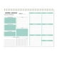 thumbnail image 1 of 1 pieza del cuaderno de itinerarios y agenda en inglés que se puede desgarrar del planificador semanal, 1 of 5