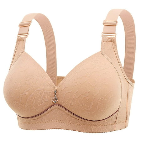 ESIGTZO High Support Bras For Women Adjustable Strap Full Coverage Up Bras Comfortable No Underwire Wireless Bras Wirefree Bra Maximum Support Racerback Running Bra Workout Crop Tank Tops