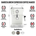 thumbnail image 2 of Open Box Haden Barista Brew Espresso Coffee Machine w/Froth Function, Ivory & Copper, 2 of 7