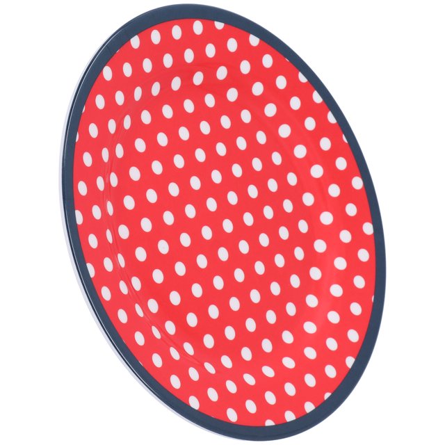 Reusable Snack Plate Reusable Melamine Plate 9in Dinner Plate Lightweight Decorative Tableware with Smooth Round Edge for Fruits Salads Cakes