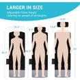 thumbnail image 3 of Full Body Massage Mat with Heat, Adjustable Pillows Vibration Back Heating Massager with 10 Vibrating Nodes Heating Pads for Neck Back, 3 of 5