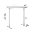 thumbnail image 3 of Bowery Hill 60W Adjustable Standing Desk in Natural Elm - Engineered Wood, 3 of 7