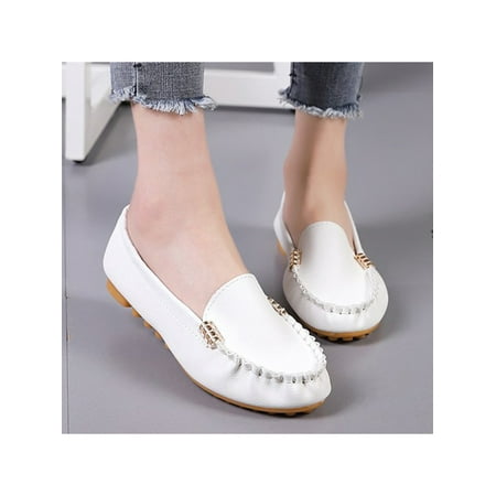 

Lacyhop Women Outdoor Lightweight Low Top Flats Lady Daily Cozy Slip On Loafers Casual Round Toe