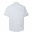 thumbnail image 2 of TOPTIE Unisex Short Sleeve Chef Coat Jacket, White, 2 of 8