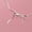 Silver, variant on Sterling Silver Ribbon Bow Choker Necklace A2043-Rose Gold