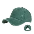 thumbnail image 2 of Outfmvch Beanie For Women Hat Fashion Women Men Breathable Beach Adjustable Baseball Cap Hip Hop Hat Sun Hat Baseball Cap Green One Size, 2 of 4