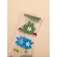 thumbnail image 3 of CAILDANL Women's 4 Pairs Sheer Mesh Flower Patterned Thin Casual Crew Socks Transparent Cute Summer Socks, 3 of 5